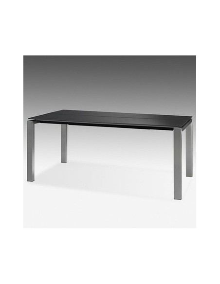 Table rectangulaire Quartz double plateau en basalte