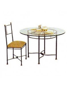 Table ronde barette, Ligne Métal