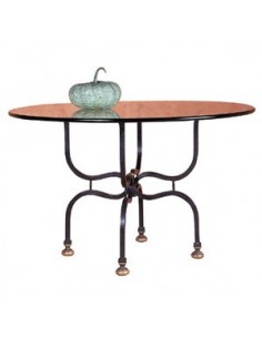 Table ronde lyre, Ligne Métal