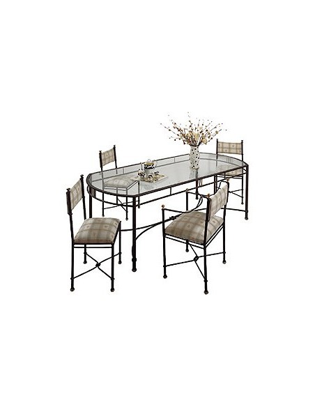 Table barette rectangulaire, Ligne Métal