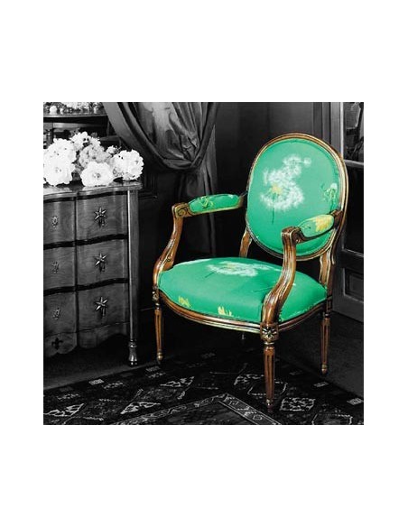 Cabriolet louis xvi médaillon, Eric Marjolet