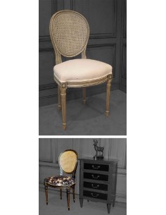 Chaise medaillon louis xvi classique, Eric Marjolet