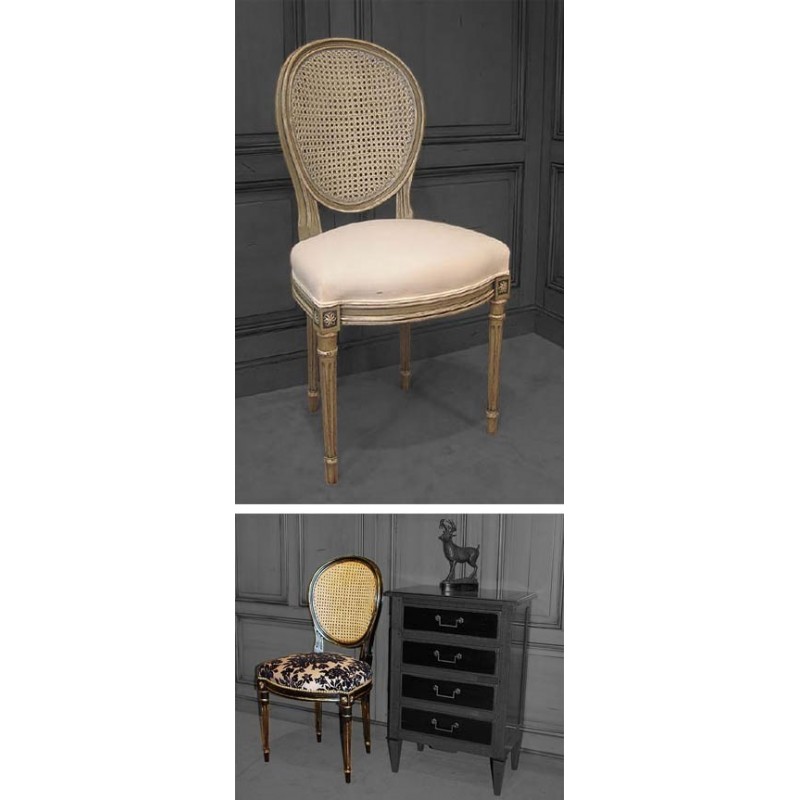Chaise medaillon louis xvi classique, Eric Marjolet