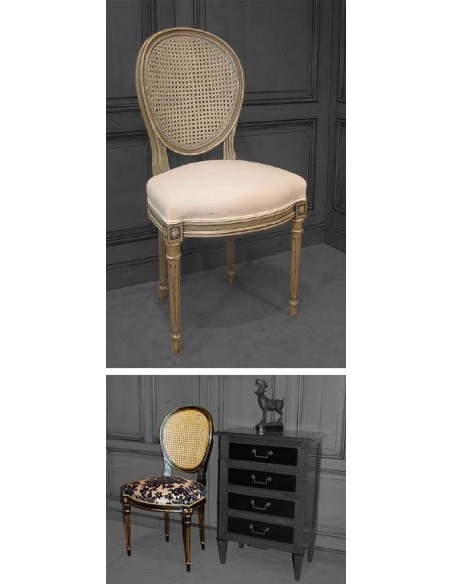 Chaise medaillon louis xvi classique, Eric Marjolet