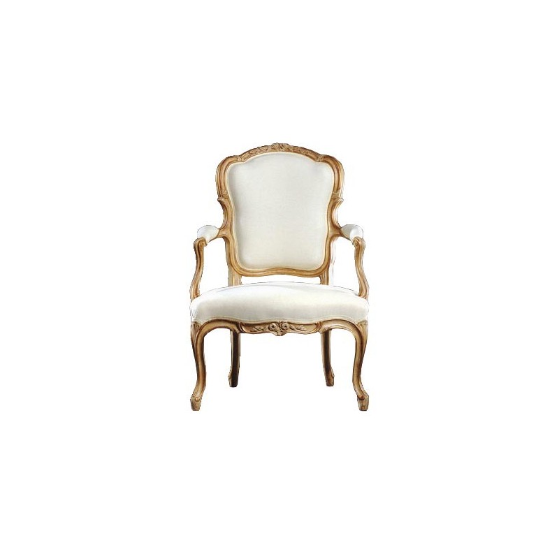 Cabriolet louis xv aux pivoines