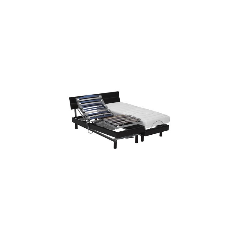 Sommier de relaxation motorisé ixia 2000 déclive manuelle, 2x80x200