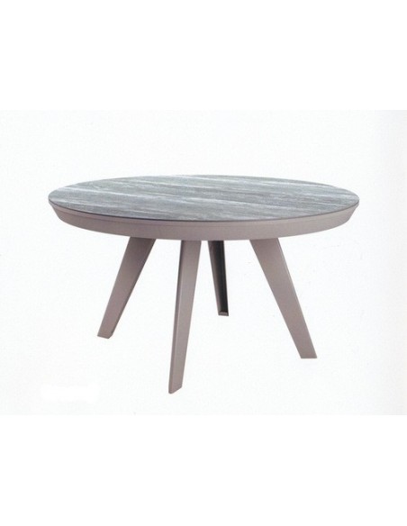 Table ronde céramique Movis diamètre 130cm Danielle 1 allonge 50cm portefeuille