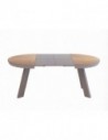 Table ronde céramique Movis diamètre 130cm Danielle 1 allonge 50cm portefeuille