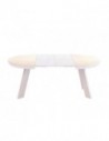 Table ronde céramique Movis diamètre 140cm Danielle 2 allonges 45+45cm portefeuille