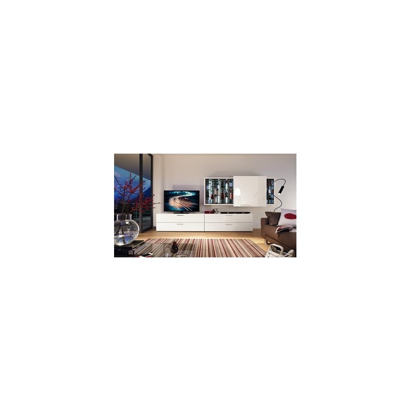 Composition TV Acero White Musterring