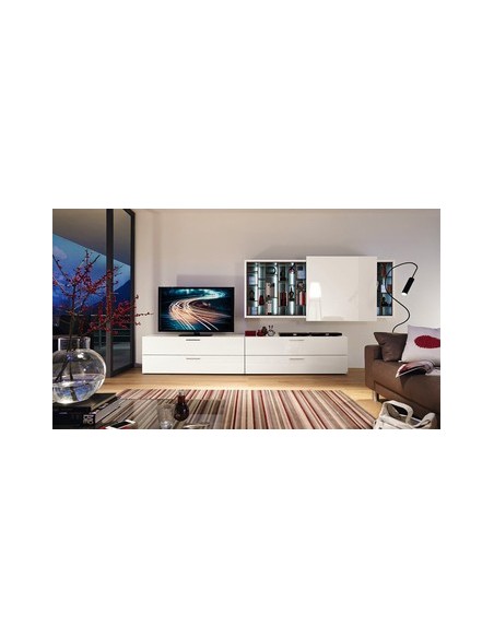 Composition TV Acero White Musterring