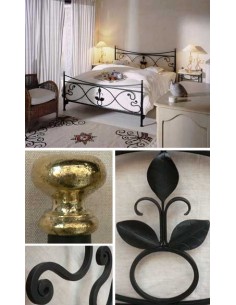 Lit en fer forgé camargue, Patines Anciennes