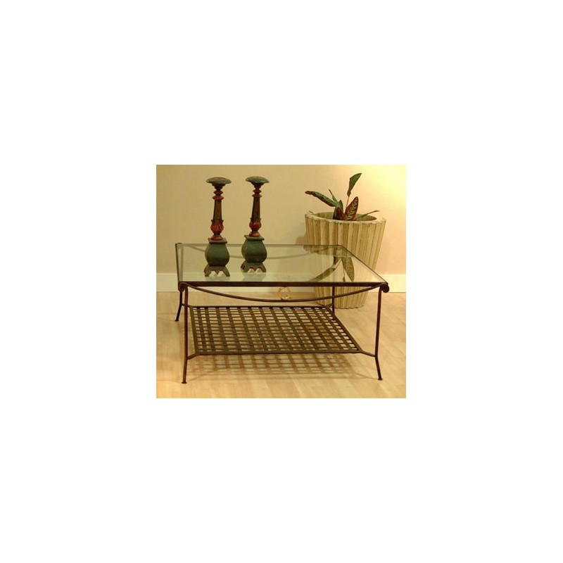 Table basse camargue carrée, Patines Anciennes