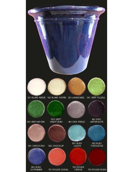 Vase compostelle, diamètre 55 cm, décor classique