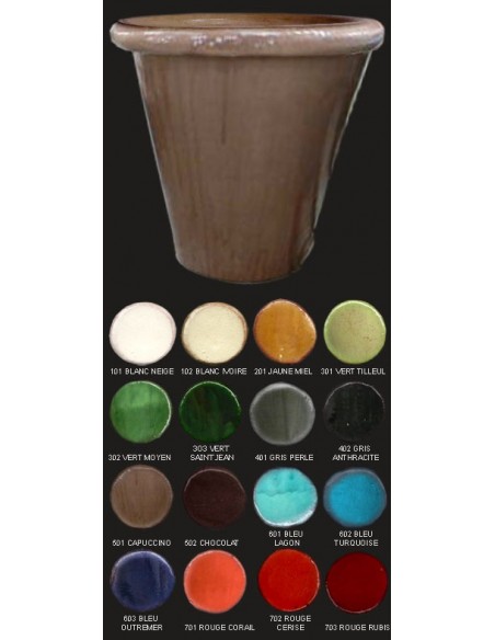 Vase cuvier, diamètre 78 cm, capuccino