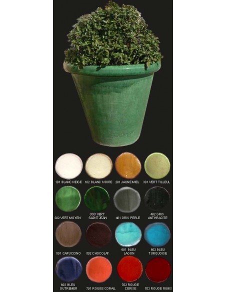 Vase cuvier, diamètre 88 cm, vert moyen