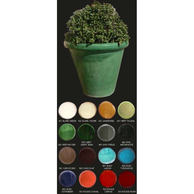 Vase cuvier, diamètre 98 cm, vert moyen