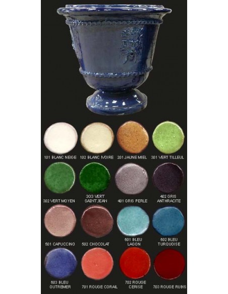 Vase saint jean de fos, diamètre 80 cm, décor faune