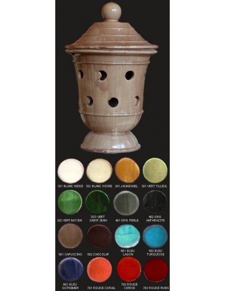 Vase lampe, diamètre 48 cm, capuccino