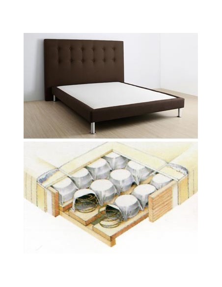 Sommier ressorts ensachés 140 x 190 cm SOFT SPRING