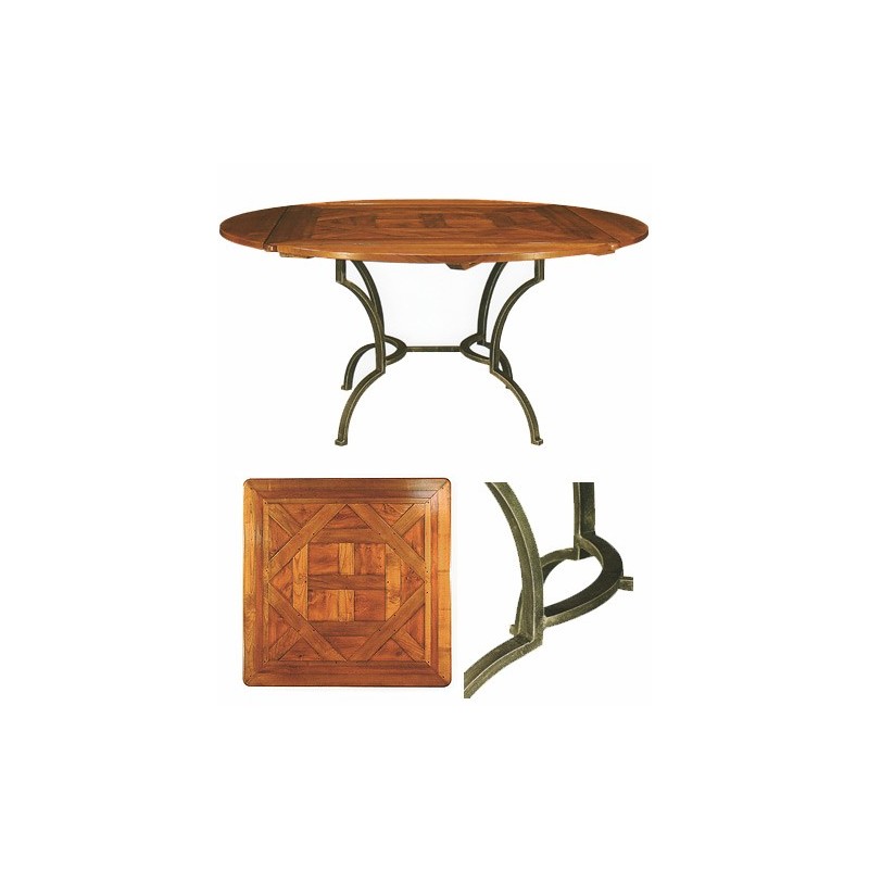 Table carrée PAYS DE RANCE réf. 1010, mobilier préparé et reconditionné