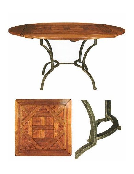 Table carrée PAYS DE RANCE réf. 1010, mobilier préparé et reconditionné