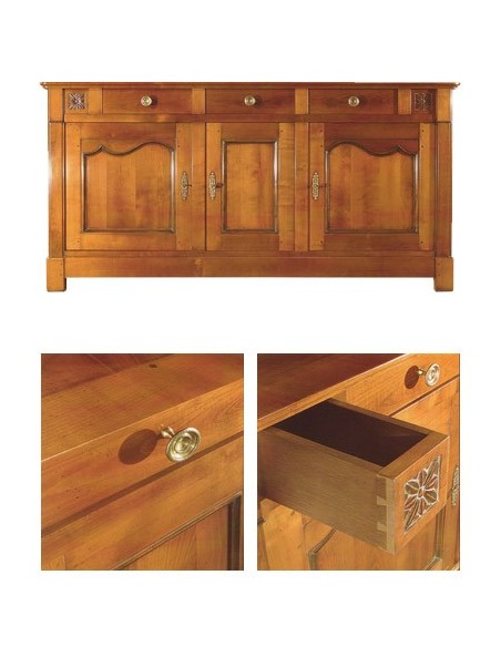 Buffet 3 portes SAINT-BRIAC réf. 217, mobilier préparé et reconditionné