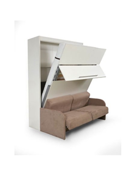 Lit rabattable ROME 140/160 cm x 200 cm, Profondeur élément 45 cm, Profondeur lit ouvert 205 cm, recouvrement canapé Sand, catég