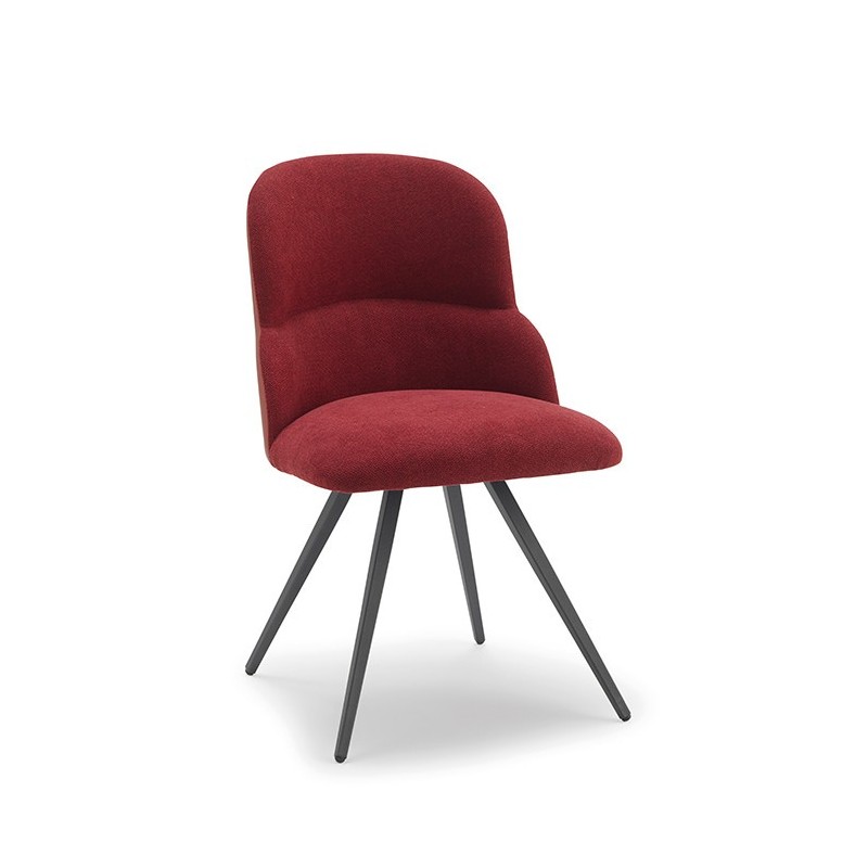 Chaise CHANTAL pieds carrés, simili-cuir Magnum