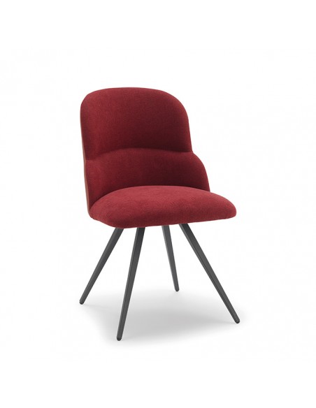 Chaise CHANTAL pieds carrés, simili-cuir Magnum