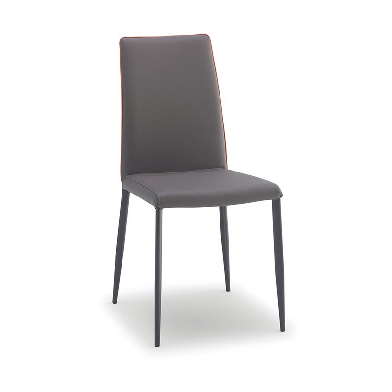 Chaise MELOU, simili-cuir Magnum