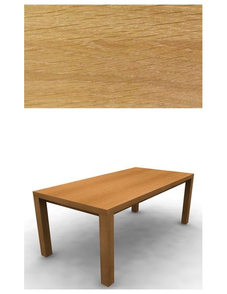 Table de repas CHÊNE 220 cm fixe