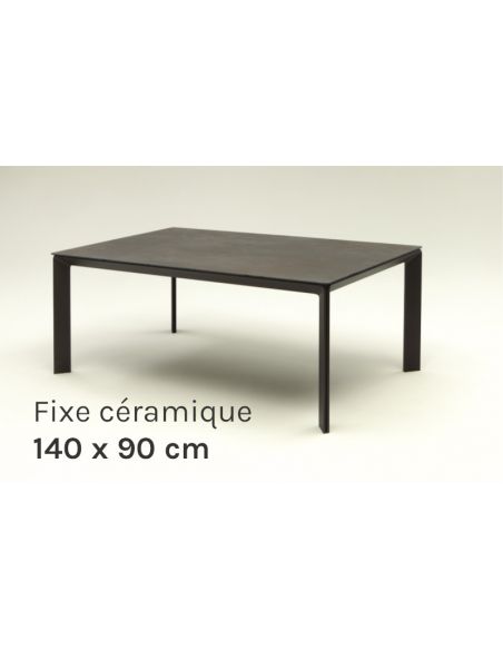 Table de repas fixe en céramique Class 140x90cm