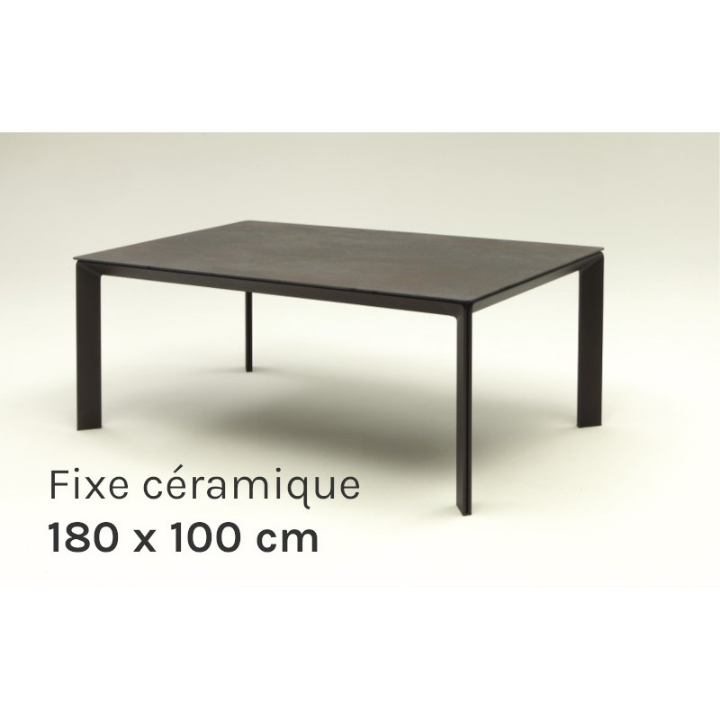 Table de repas fixe en céramique Class 180x100cm