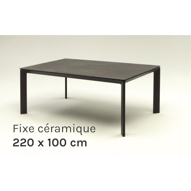 Table de repas fixe en céramique Class 220x100cm