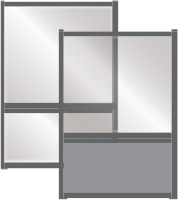 Schéma Cadre TOPAZIO, hauteur 150 cm x longueur 100 cm