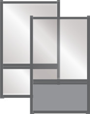Schéma Cadre TOPAZIO, hauteur 180 cm x longueur 200 cm