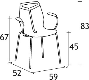 Dimensions Fauteuil Gripp 221 Dexo