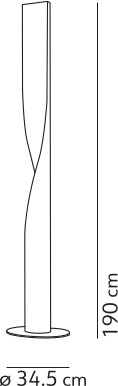 Dimensions Lampadaire EVITA Kundalini