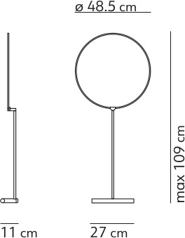 Dimensions Lampe de table POISE KDLN