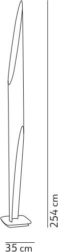 Dimensions Lampadaire SHAKTI 250 KDLN
