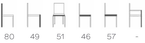 Dimensions Chaise LENA C0110 Mobitec