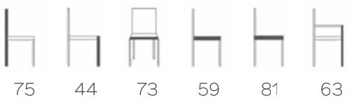 Dimensions Fauteuil fixe LENA C0512 MOBITEC