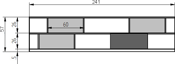 Dimensions Bibliothèque métallique STACK Version 01 Müller