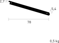 Dimensions Clip de fixation RIVAGE VLAEMYNCK