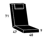 Dimensions Coussin articulé n°2 Vlaemynck